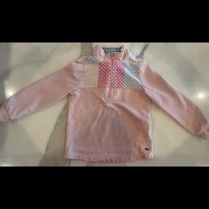 Vineyard Vines for Target Girls 3/4 zip Pullover- Pink